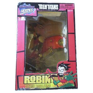 2004 Robin Teen Titans Go! Headstrong Heroes Dynamic Bobblehead Figure NIB